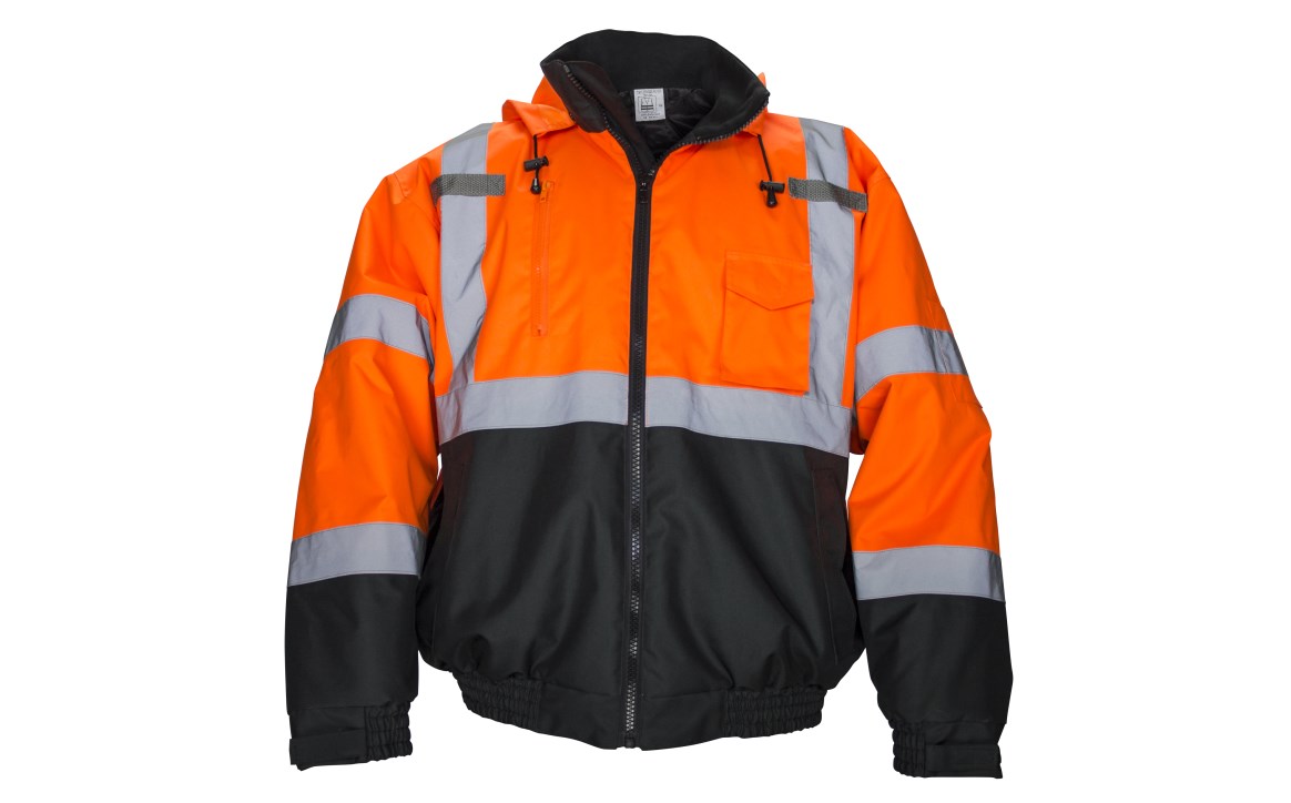 SAS Safety Group | Hi-Viz Invue® Class 3 Hooded Bomber Jacket